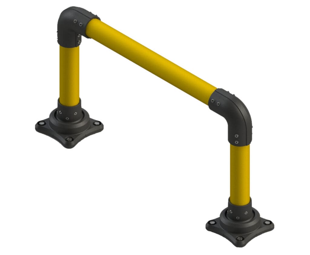4 Inch Single Ironflex Rail - All SlowStop<sup>®</sup> Protective Guarding Products