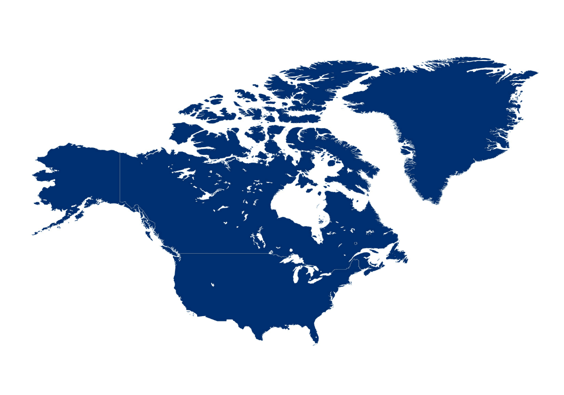 Map North America - Global Footprint